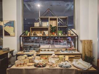 "LOOK AND CHEESE" POP UP STORE, Hiruki studio Hiruki studio مساحات تجارية