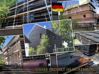 Unser Projekt in der Nürenberg, HMS Sonnenschutz GmbH HMS Sonnenschutz GmbH Nhà Gỗ Wood effect