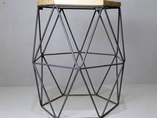 Madeira Usada Sala de estarBancos e cadeiras Ferro/Aço Preto