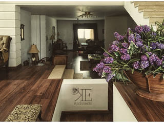 Nehal El Guendy Private House, KE-Architects KE-Architects إنتقائي، أسلوب، الرواق، رواق، &، درج خشب Wood effect