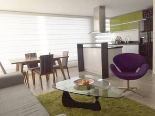 Apartamento en Bogotá Calle 100, MBdesign MBdesign Modern Oturma Odası