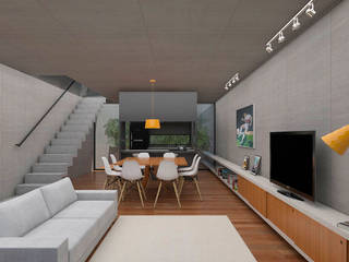 Casa Campestre, CEU Arquitetos CEU Arquitetos Modern living room