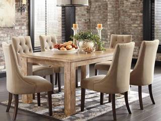 Rustic Dining Room, Spacio Collections Spacio Collections Moderne Esszimmer Textil Beige