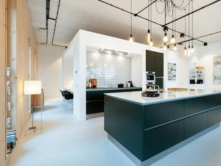 Strak, modern en duurzaam interieur met karakter, BNLA architecten BNLA architecten Modern Kitchen