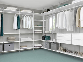 CLOS-IT - Dressing Room Shelving System homify Klasik Giyinme Odası Dressing Room,Walk-in Wardrobe,Wardrobe