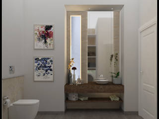 Private bathroom, AG Interior Design AG Interior Design 모던스타일 욕실 타일