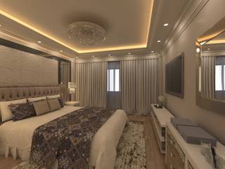 Flat in El Rehab , Rêny Rêny Eclectic style bedroom