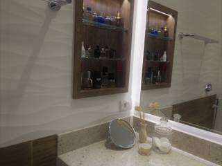 Banheiro, Seleto Studio Design de Interiores Seleto Studio Design de Interiores Baños rústicos Cerámico