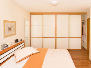 Schlafzimmereinrichtung, urbana möbel urbana möbel Modern style bedroom Engineered Wood Transparent