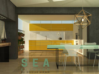 Sea Kitchen, Atelier 504 Atelier 504 Muebles de cocinas Concreto