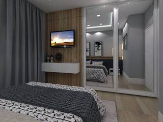 Quarto Casal, Legrand Arquitetura Legrand Arquitetura Modern style bedroom