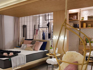 Dormitório casal, ARQUITETURA - Camila Fleck ARQUITETURA - Camila Fleck Scandinavian style bedroom