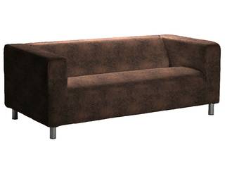 Klippan Bezüge im Vintage-Look, Pimp your Couch Pimp your Couch Salas de estilo rústico Piel sintética Metálico/Plateado