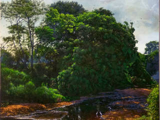 Purchase “National park river-after monsoon” Oil Painting at Indian Art Ideas, Indian Art Ideas Indian Art Ideas Інші кімнати