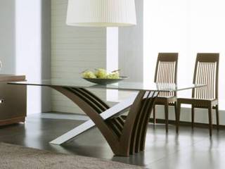 The Mirage Dining Table, Spacio Collections Spacio Collections Moderne Esszimmer Holzwerkstoff Braun