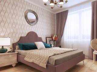 Спальня в классическом стиле, One Line Design One Line Design Kamar Tidur Klasik Pink