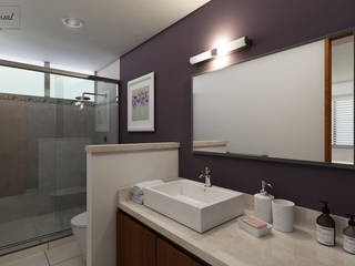 Departamento en Guadalajara, Citlali Villarreal Interiorismo & Diseño Citlali Villarreal Interiorismo & Diseño Modern Bathroom