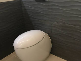 Стеклянная стена, meandr.pro meandr.pro Modern bathroom Ceramic