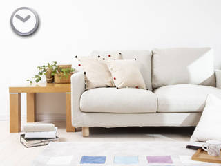 Living Room Wall Styling, Just For Clocks Just For Clocks Modern living room Plastic