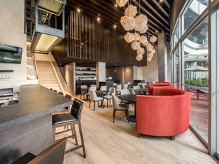 TOSHI Nikkei Restaurant, PALACIO ARQUITECTOS PALACIO ARQUITECTOS مساحات تجارية خشب Wood effect