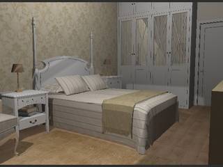 Dormitorio con abuhardillado, LUMELAR MUEBLES Y DECORACION LUMELAR MUEBLES Y DECORACION Спальня в классическом стиле