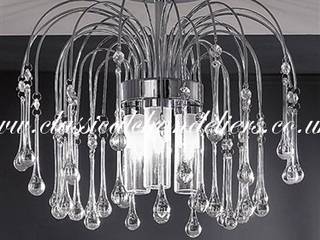 Ceiling Bathroom Lighting, Classical Chandeliers Classical Chandeliers Baños de estilo moderno