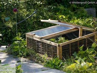 Früh- und Hochbeete, naturgeflechte24 naturgeflechte24 Jardin moderne Bois Effet bois