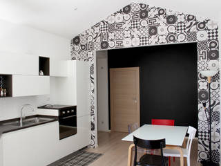 Una Casa in Casa, GVultaggio Creative Office GVultaggio Creative Office Гостиная в стиле минимализм Керамика