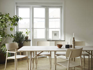 Skandinavische Tischkultur, HolzDesignPur HolzDesignPur Scandinavian style dining room Wood Wood effect