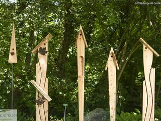 Exklusive Nistkästen, Gartenskulpturen aus Lärchenholz, naturgeflechte24 naturgeflechte24 Jardin original Bois
