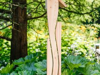 Exklusive Nistkästen, Gartenskulpturen aus Lärchenholz, naturgeflechte24 naturgeflechte24 สวน ไม้ Wood effect