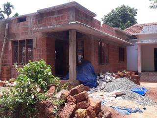 construction shabin Villas super structure,laterite work,rcc slab