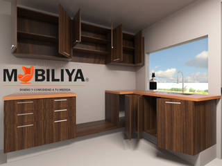 cocina concordia, Muebles y proyectos Mobiliya Muebles y proyectos Mobiliya ครัวบิลท์อิน ไม้ Wood effect