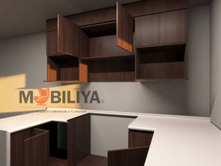 cocina, Muebles y proyectos Mobiliya Muebles y proyectos Mobiliya ครัวบิลท์อิน ไม้ Wood effect