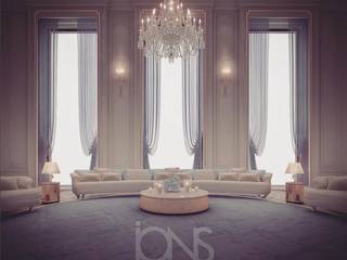 À la maison Majlis Design, IONS DESIGN IONS DESIGN Classic style living room Marble White