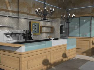 CAFFETTERIA IN CENTRO: Bar & Club in stile  di CARLO CHIAPPANI  interior designer