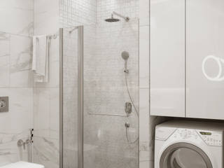 #507, Ёрумдизайн Ёрумдизайн Minimalistische Badezimmer Marmor Weiß