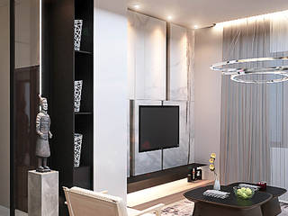 Bintaro House, Vicasso Interior Vicasso Interior Salones de estilo minimalista