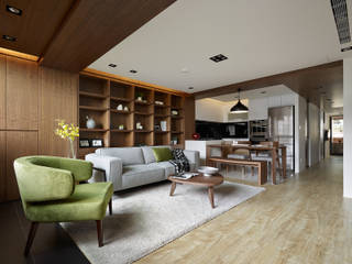 H宅_微型光盒, 沐禾設計事務所 沐禾設計事務所 Livings modernos: Ideas, imágenes y decoración