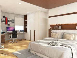 Master Bedroom Design Kelapa Gading - Mediterania, Multiline Design Multiline Design غرفة نوم