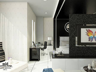 Master Bedroom Semarang - Bukit Wahid Regency, Multiline Design Multiline Design Dormitorios de estilo minimalista Blanco