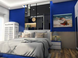 Kids Bedroom - Semarang , Multiline Design Multiline Design Kamar tidur anak laki-laki Blue