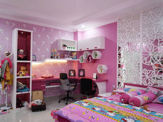 Kids Bedroom - Semarang, Multiline Design Multiline Design Kamar tidur anak perempuan Pink