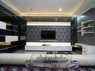 Family Room - Semarang, Multiline Design Multiline Design Minimalistische woonkamers