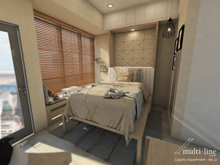 Studio Room - Capitol Apartment, Multiline Design Multiline Design Scandinavian style bedroom