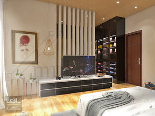 Master Bedroom - Tanjung priok, Multiline Design Multiline Design Quartos modernos