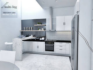 Kitchen Kebayoran Lama, Multiline Design Multiline Design Built-in kitchens