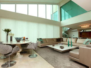 CASA - ALPHAVILLE, Danielle Valente Arquitetura e Interiores Danielle Valente Arquitetura e Interiores Livings modernos: Ideas, imágenes y decoración