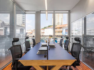 Coworking Terraço87, Concept Engenharia + Design Concept Engenharia + Design Modern style study/office Wood Wood effect