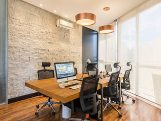 Coworking Terraço87, Concept Engenharia + Design Concept Engenharia + Design Modern style study/office Stone